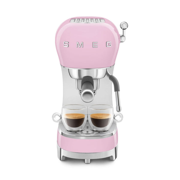 Smeg Manual Espresso Coffee Machine #ECF02PKUS - Pink