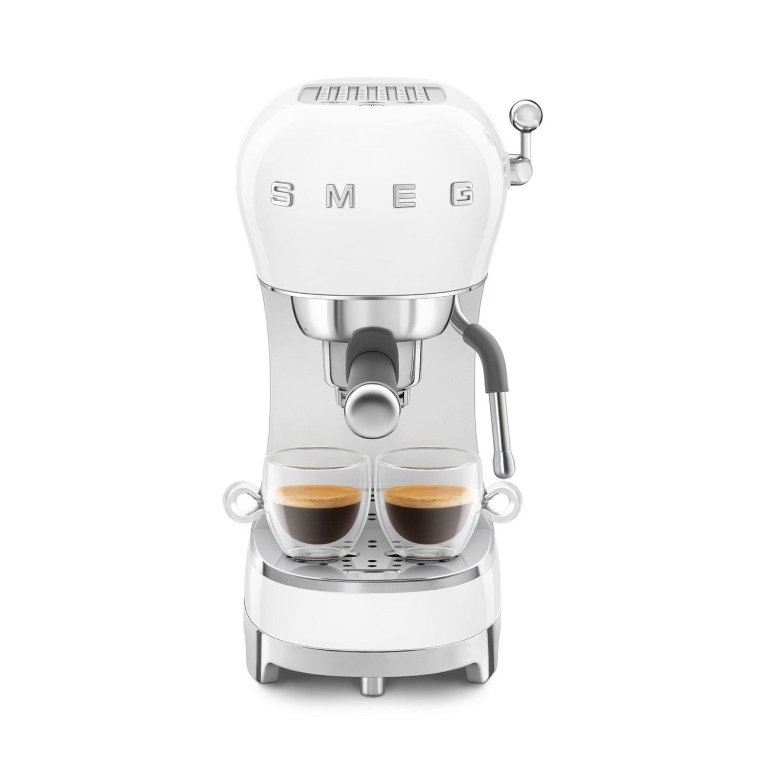Smeg Manual Espresso Coffee Machine #ECF02WHUS - White