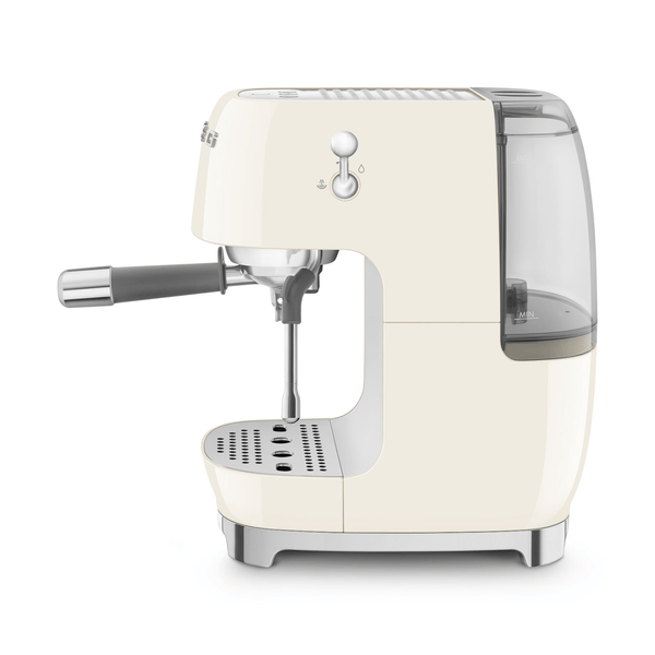 Smeg Manual Espresso Coffee Machine With Cold Brew, Cream #ECF03CRUS