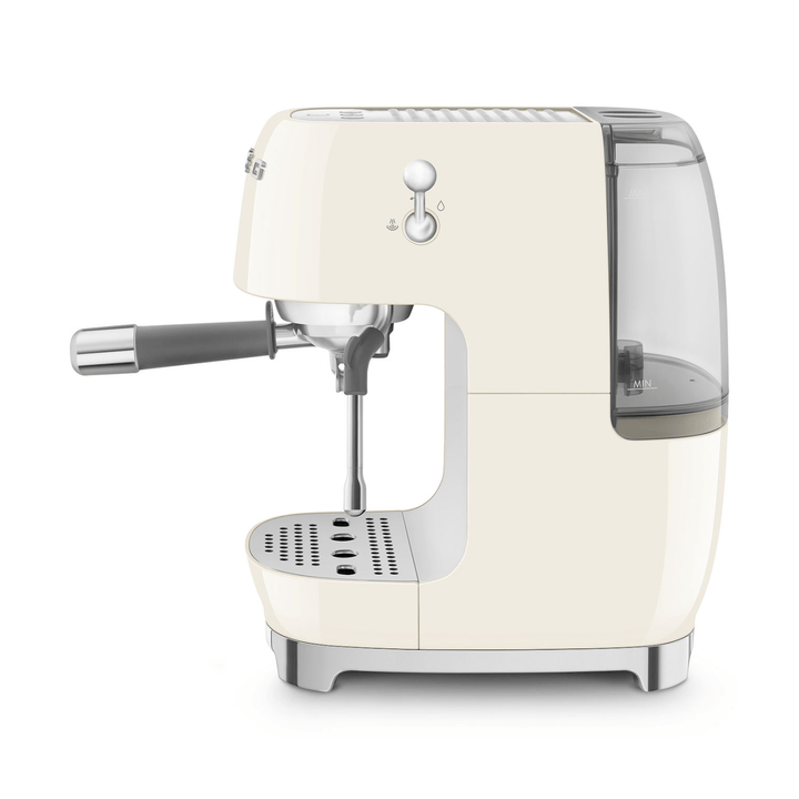 Smeg Manual Espresso Coffee Machine With Cold Brew, Cream 
