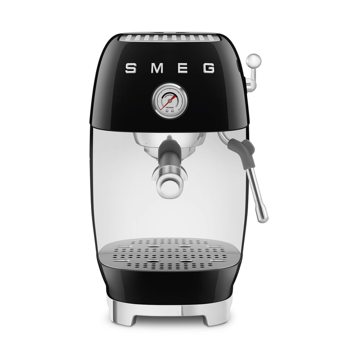 Smeg Manual Espresso Coffee Machine With Cold Brew, Black 