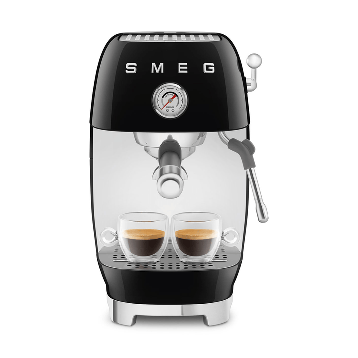 Smeg Manual Espresso Coffee Machine With Cold Brew, Black 