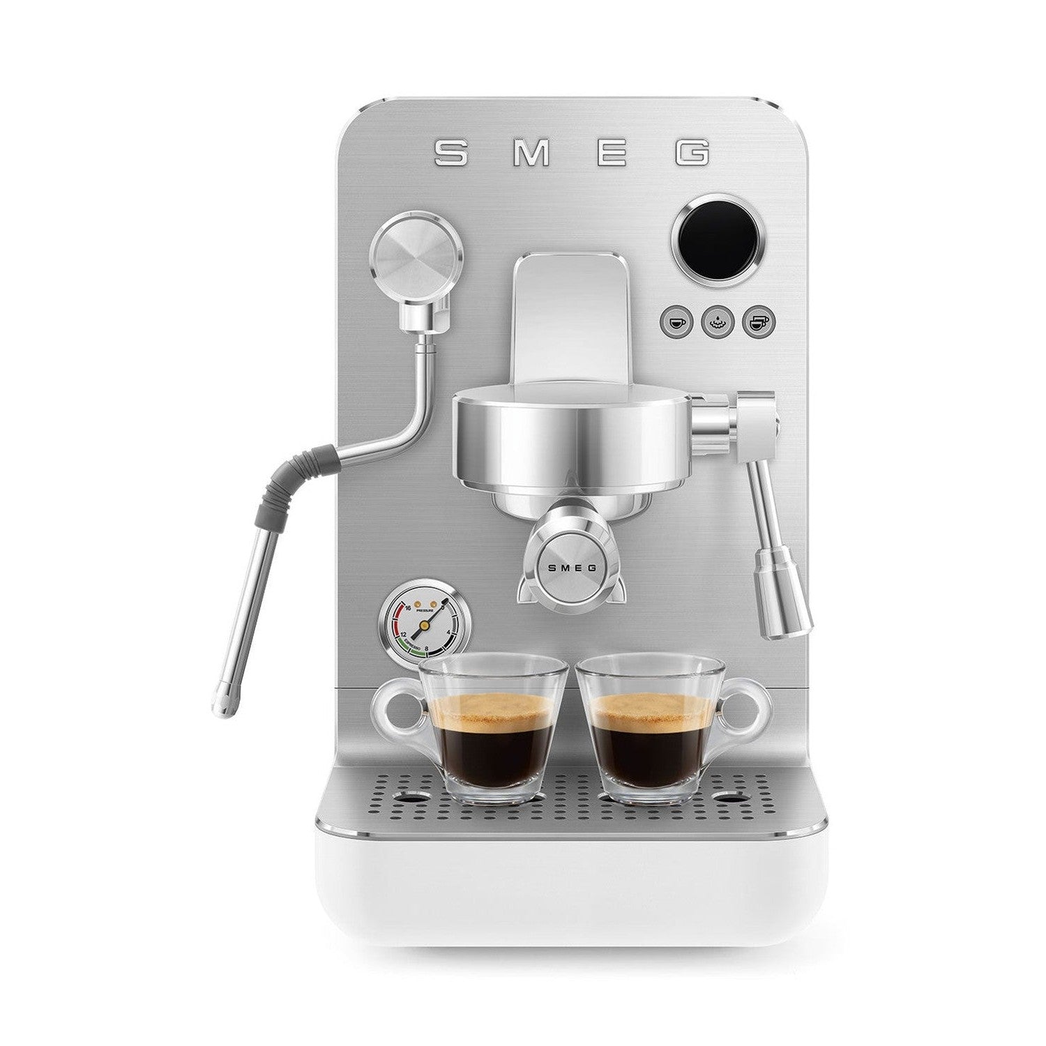 Smeg Minipro Espresso Machine, Matte White #EMC02WHMUS