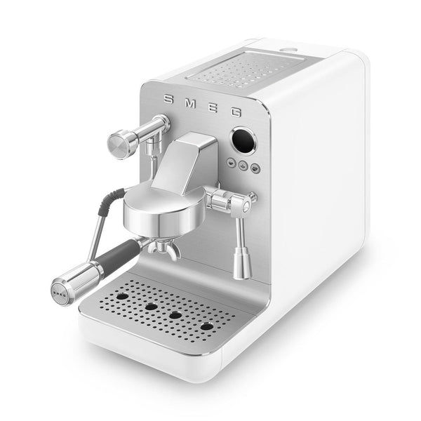 Smeg Minipro Espresso Machine, Matte White #EMC02WHMUS