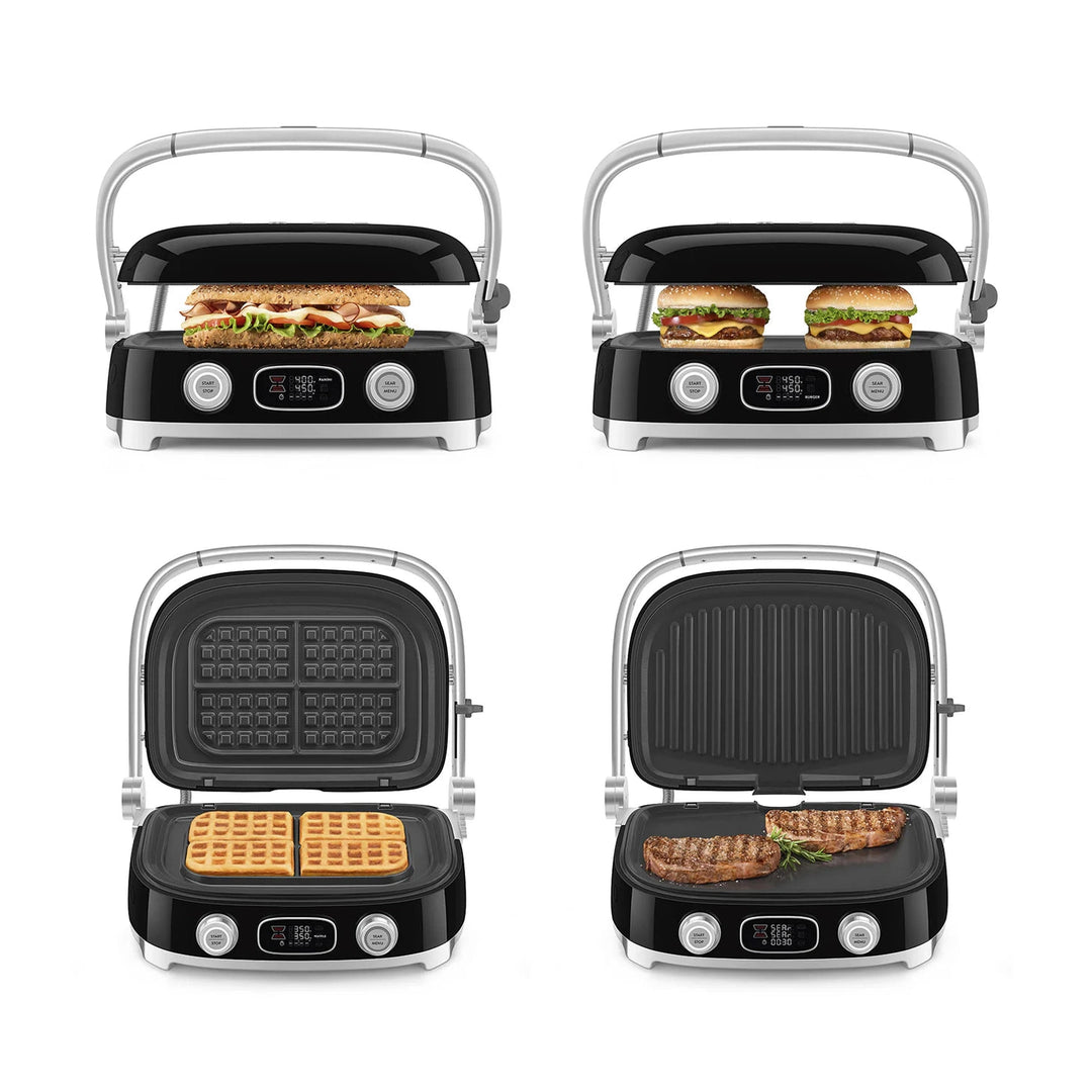 Smeg- Multi Use Grill, Black 