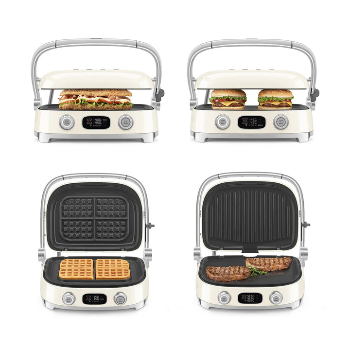 Smeg- Multi Use Grill, Cream 