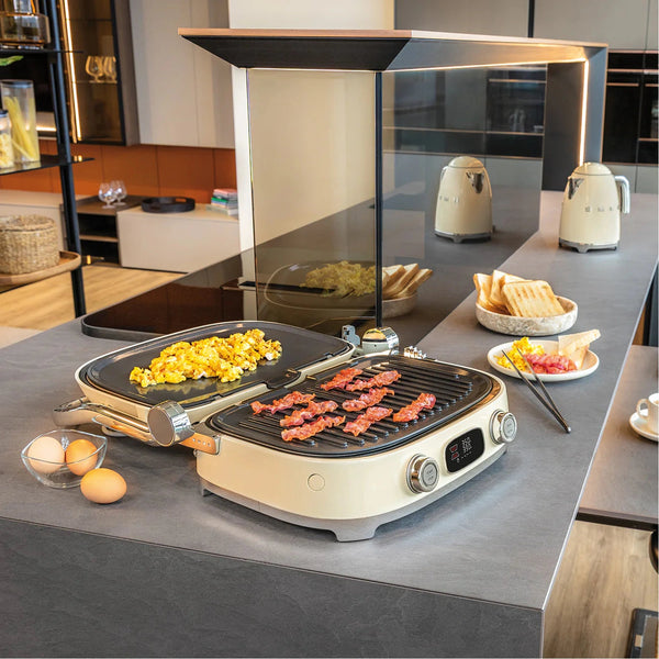 Smeg- Multi Use Grill, Cream #MGF01CRUS
