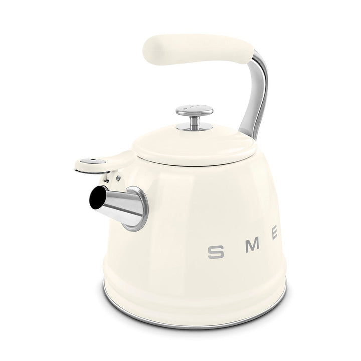 Smeg Retro Style Whistling Kettle 2.3L, Cream