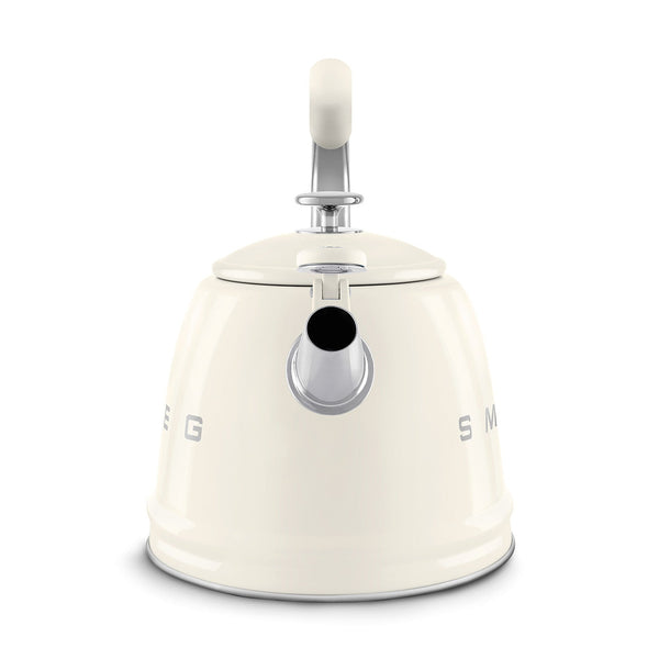 Smeg Retro Style Whistling Kettle 2.3L, Cream