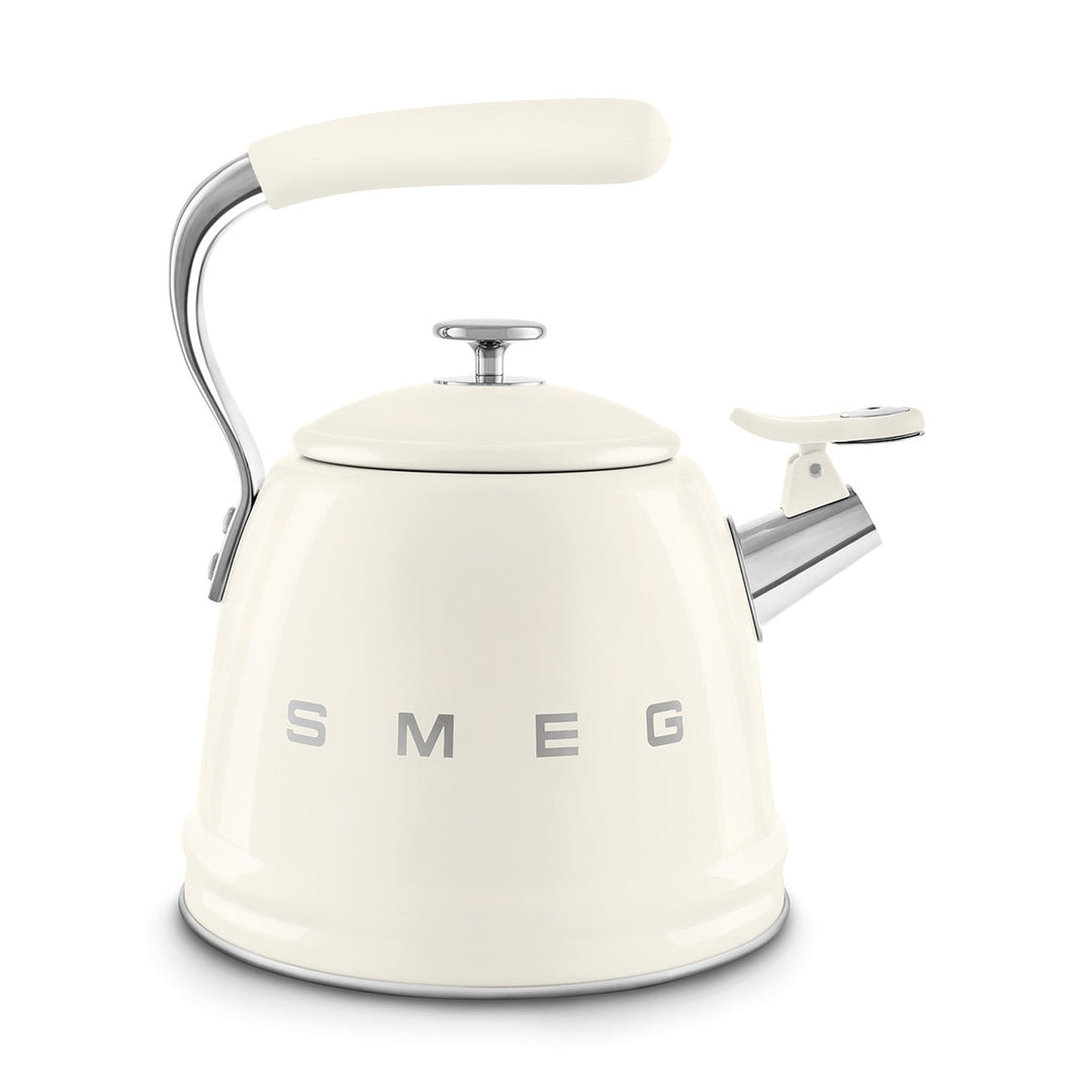 Smeg Retro Style Whistling Kettle 2.3L, Cream