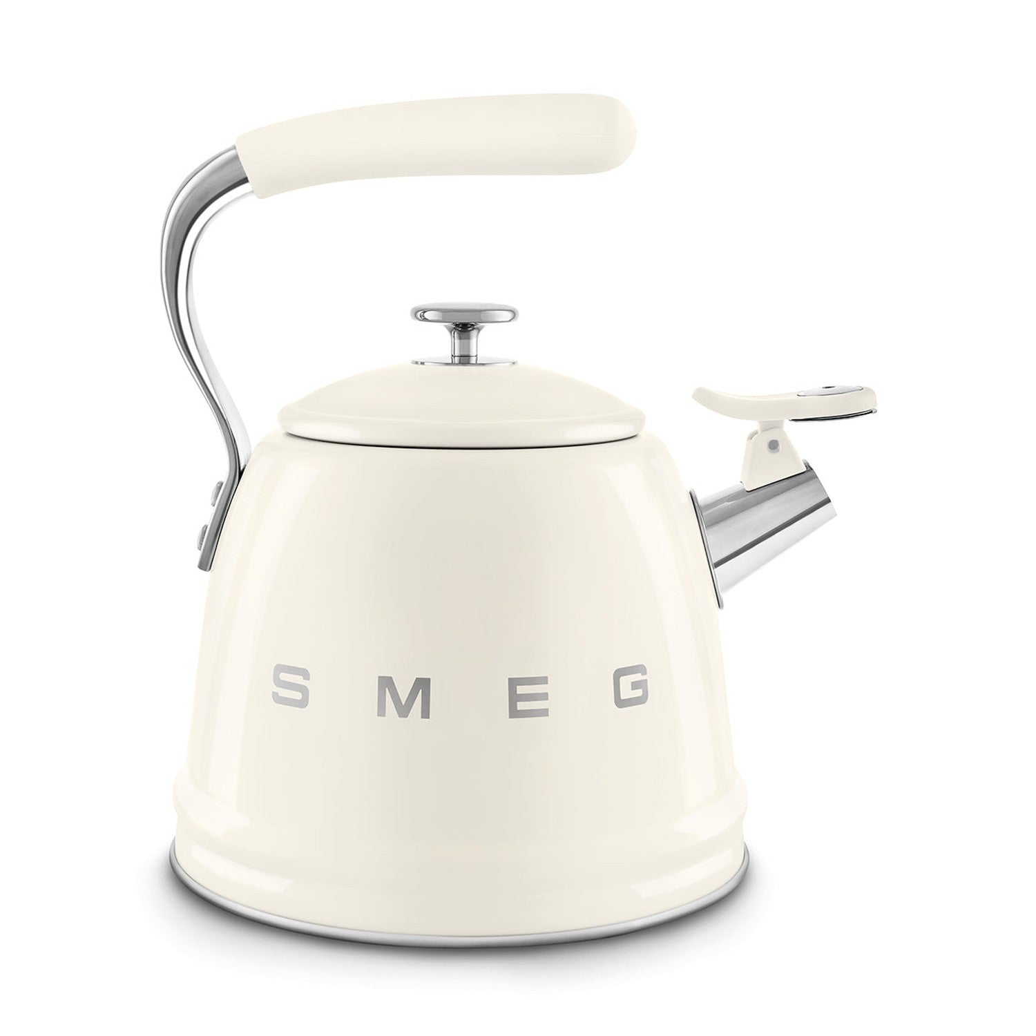 Smeg Retro Style Whistling Kettle 2.3L, Cream