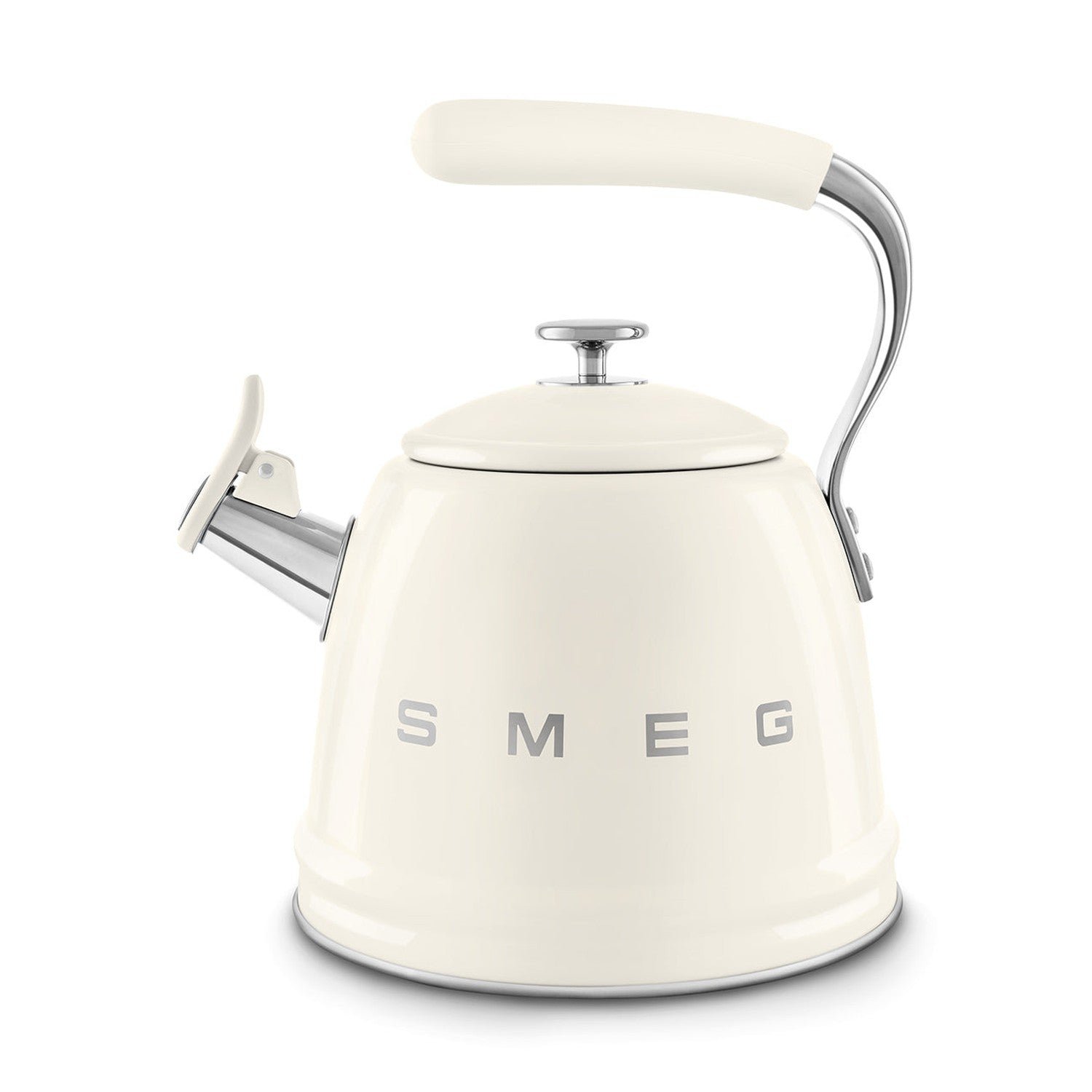 Smeg Retro Style Whistling Kettle 2.3L, Cream