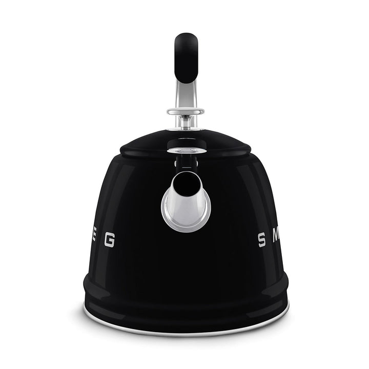 Smeg Retro Style Whistling Kettle 2.3L, Glossy Black