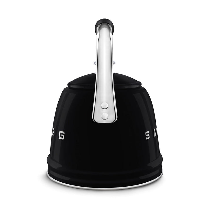 Smeg Retro Style Whistling Kettle 2.3L, Glossy Black