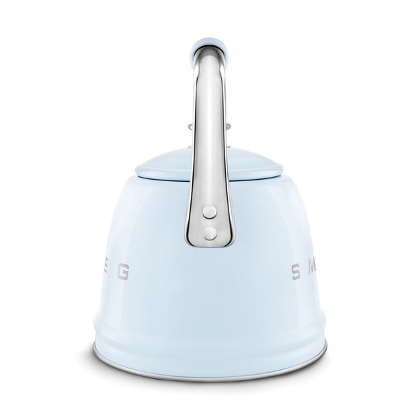 Smeg Retro Style Whistling Kettle 2.3L, Pastel Blue
