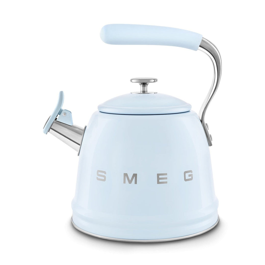 Smeg Retro Style Whistling Kettle 2.3L, Pastel Blue