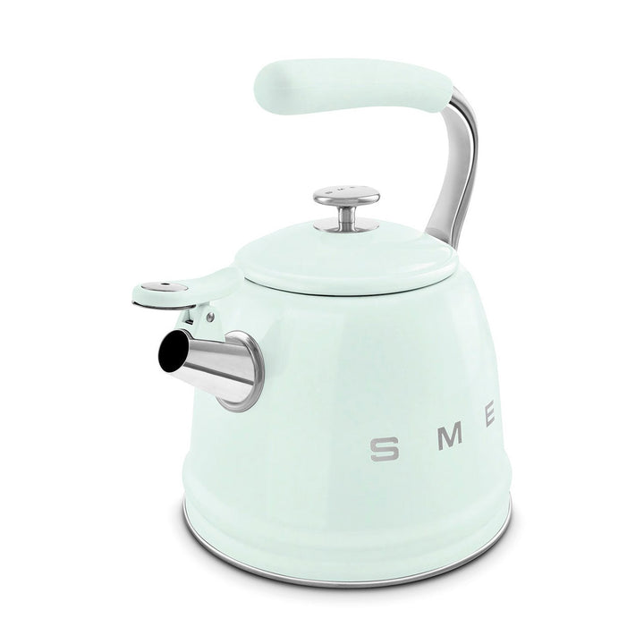 Smeg Retro Style Whistling Kettle 2.3L, Pastel Green