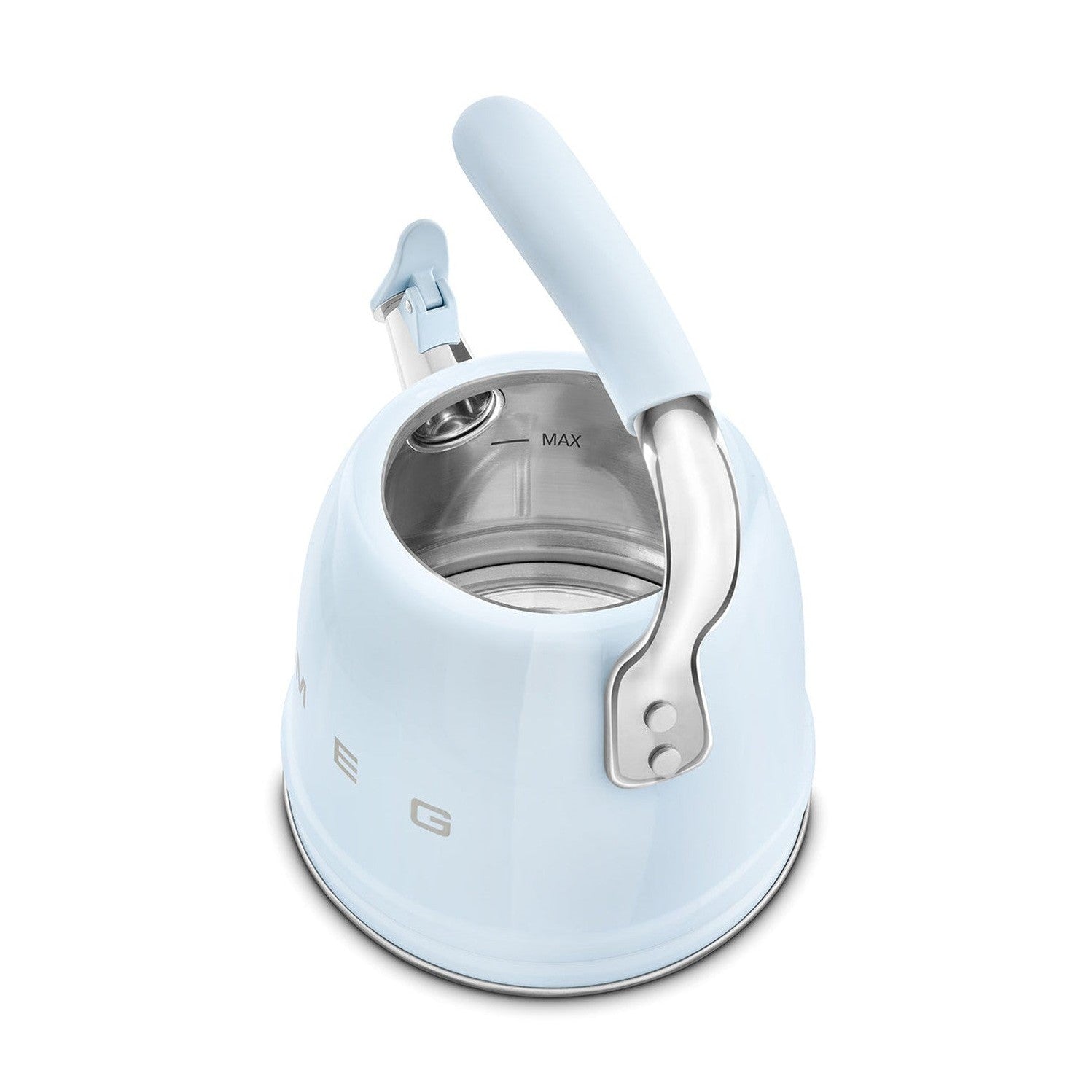 Smeg Retro Style Whistling Kettle 2.3L, Pastel Blue