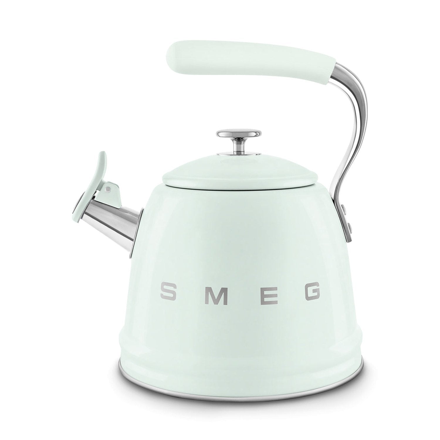 Smeg Retro Style Whistling Kettle 2.3L, Pastel Green