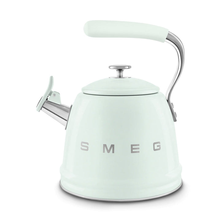 Smeg Retro Style Whistling Kettle 2.3L, Pastel Green