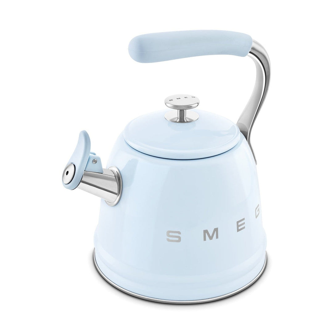 Smeg Retro Style Whistling Kettle 2.3L, Pastel Blue