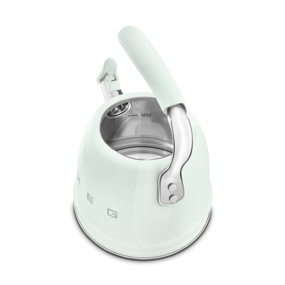Smeg Retro Style Whistling Kettle 2.3L, Pastel Green