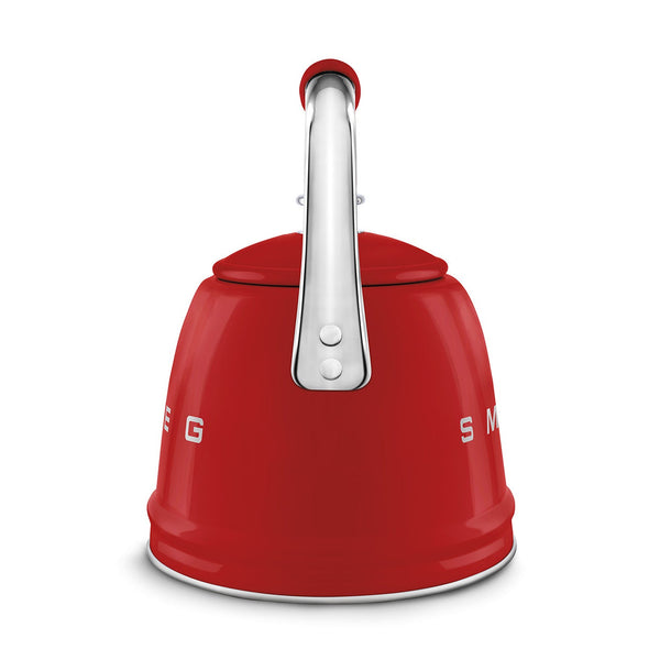 Smeg Retro Style Whistling Kettle 2.3L, Red