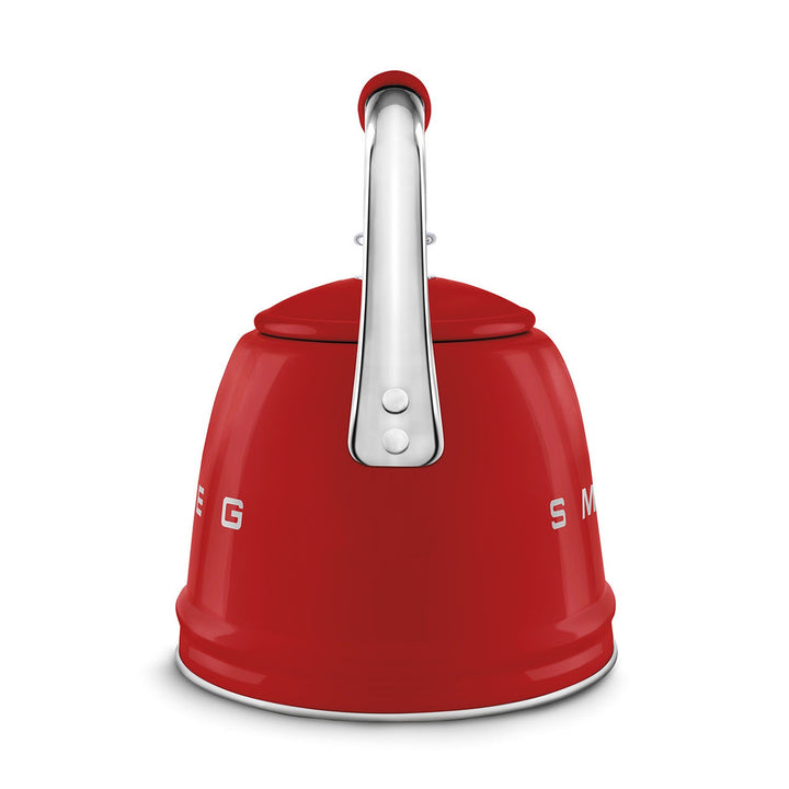 Smeg Retro Style Whistling Kettle 2.3L, Red