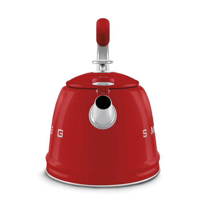 Smeg Retro Style Whistling Kettle 2.3L, Red