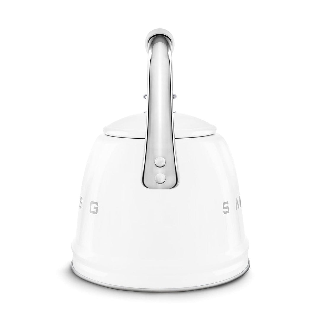 Smeg Retro Style Whistling Kettle 2.3L, White