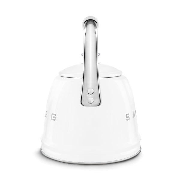 Smeg Retro Style Whistling Kettle 2.3L, White