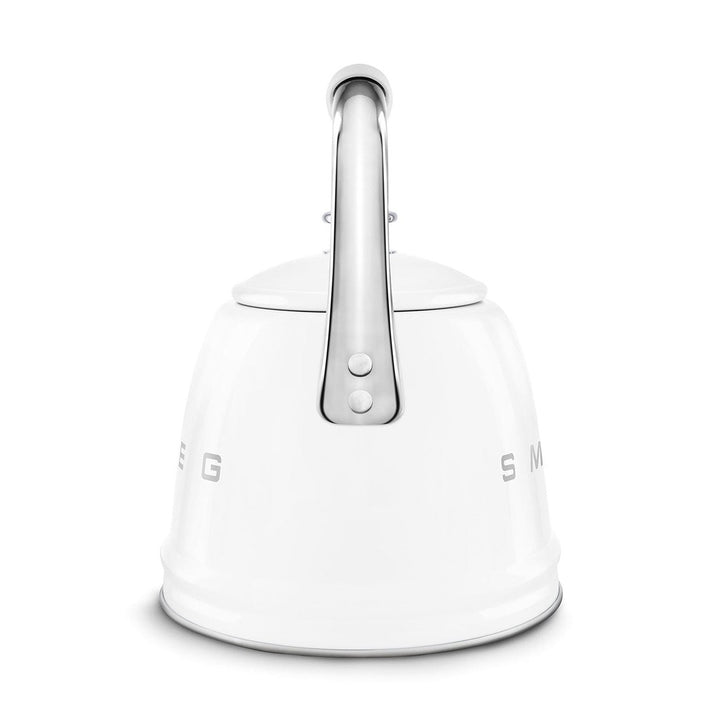Smeg Retro Style Whistling Kettle 2.3L, White