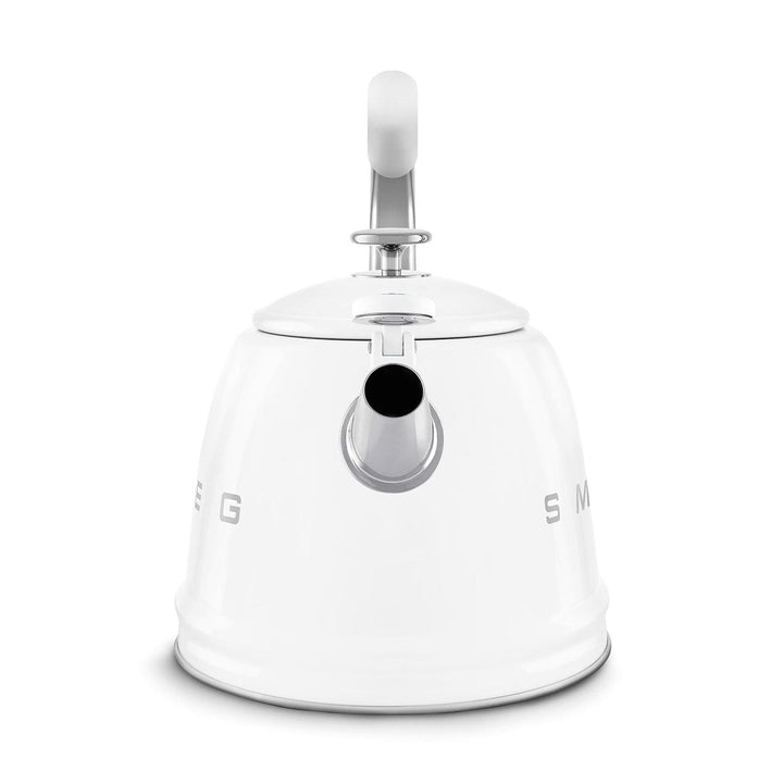 Smeg Retro Style Whistling Kettle 2.3L, White