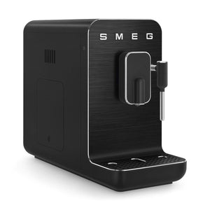 Smeg Super Automatic Espresso Machine with Steam Wand, Full Black #BCC12FBMUS