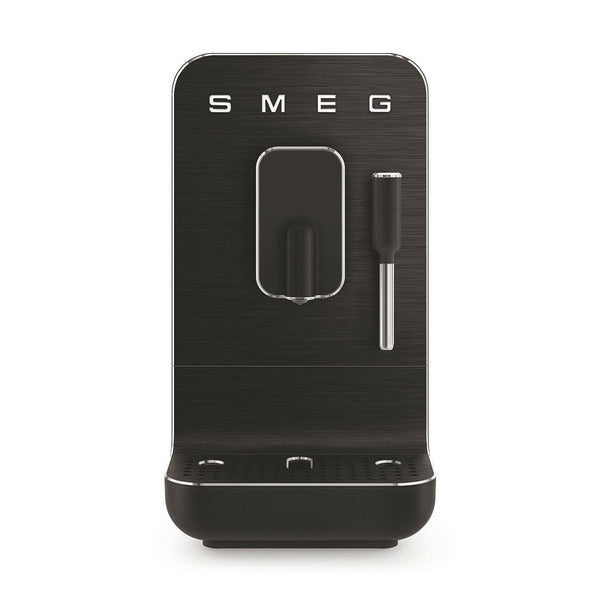 Smeg Super Automatic Espresso Machine with Steam Wand, Full Black #BCC12FBMUS