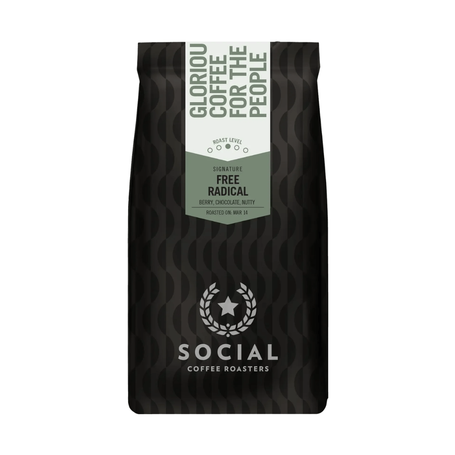 Social Free Radical Whole Bean Espresso Blend, 12oz.