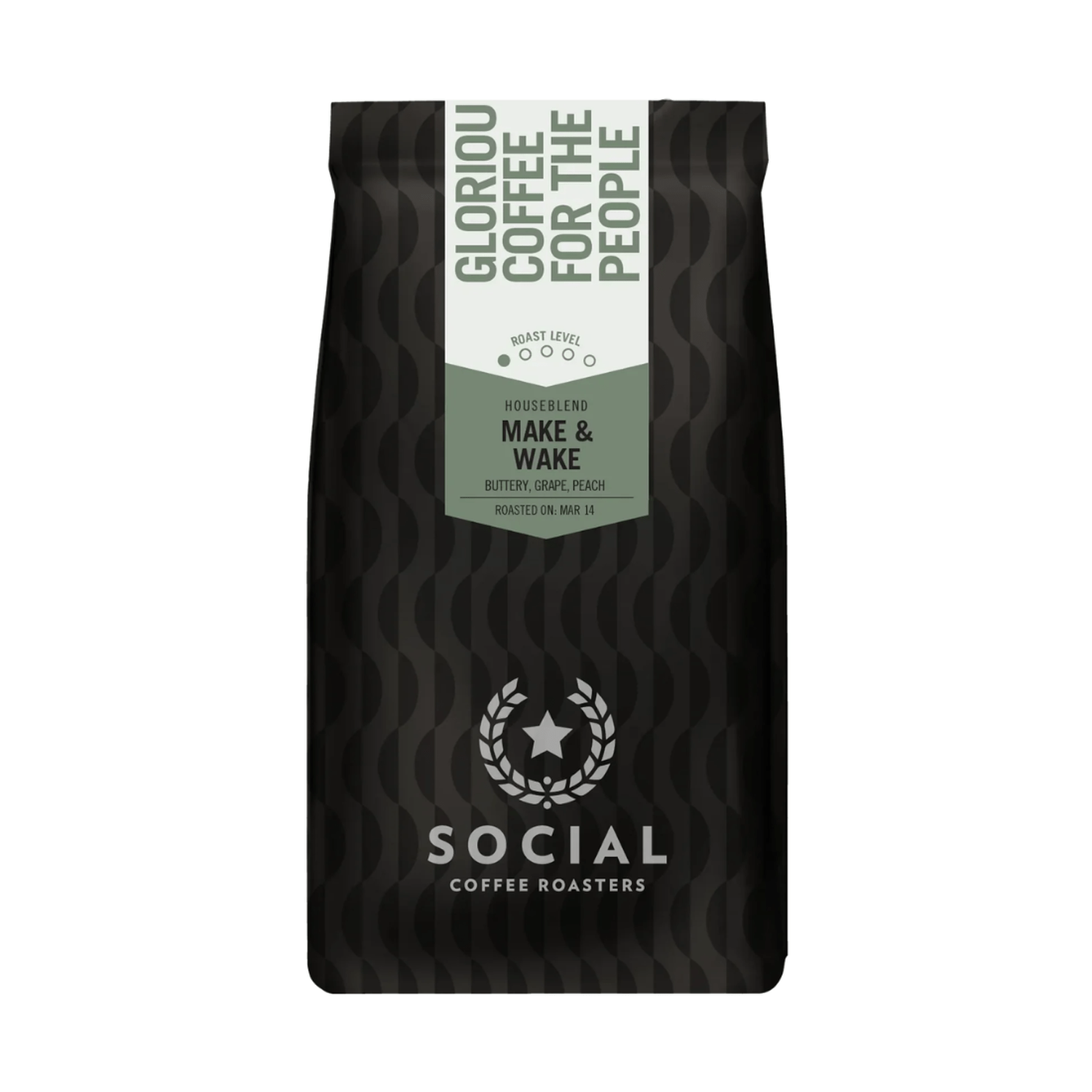 Social Wake & Make Whole Bean Coffee, 12oz.