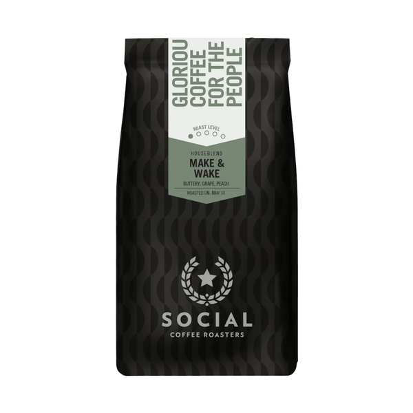 Social Wake & Make Whole Bean Coffee, 12oz.