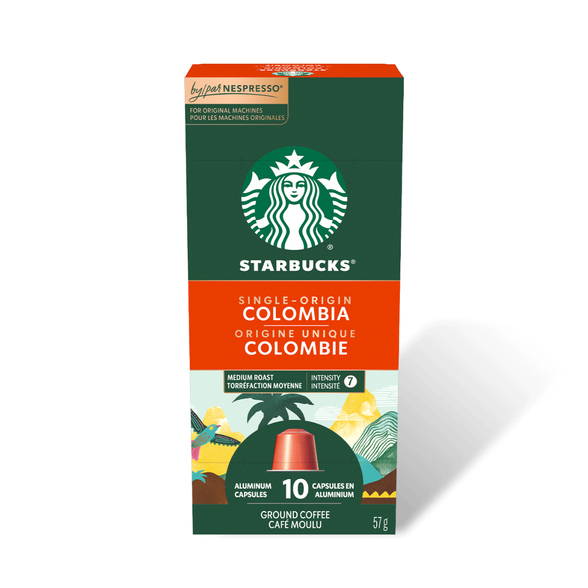 Starbucks Colombia Nespresso® OriginalLine Compatible Capsules, 10 Pack