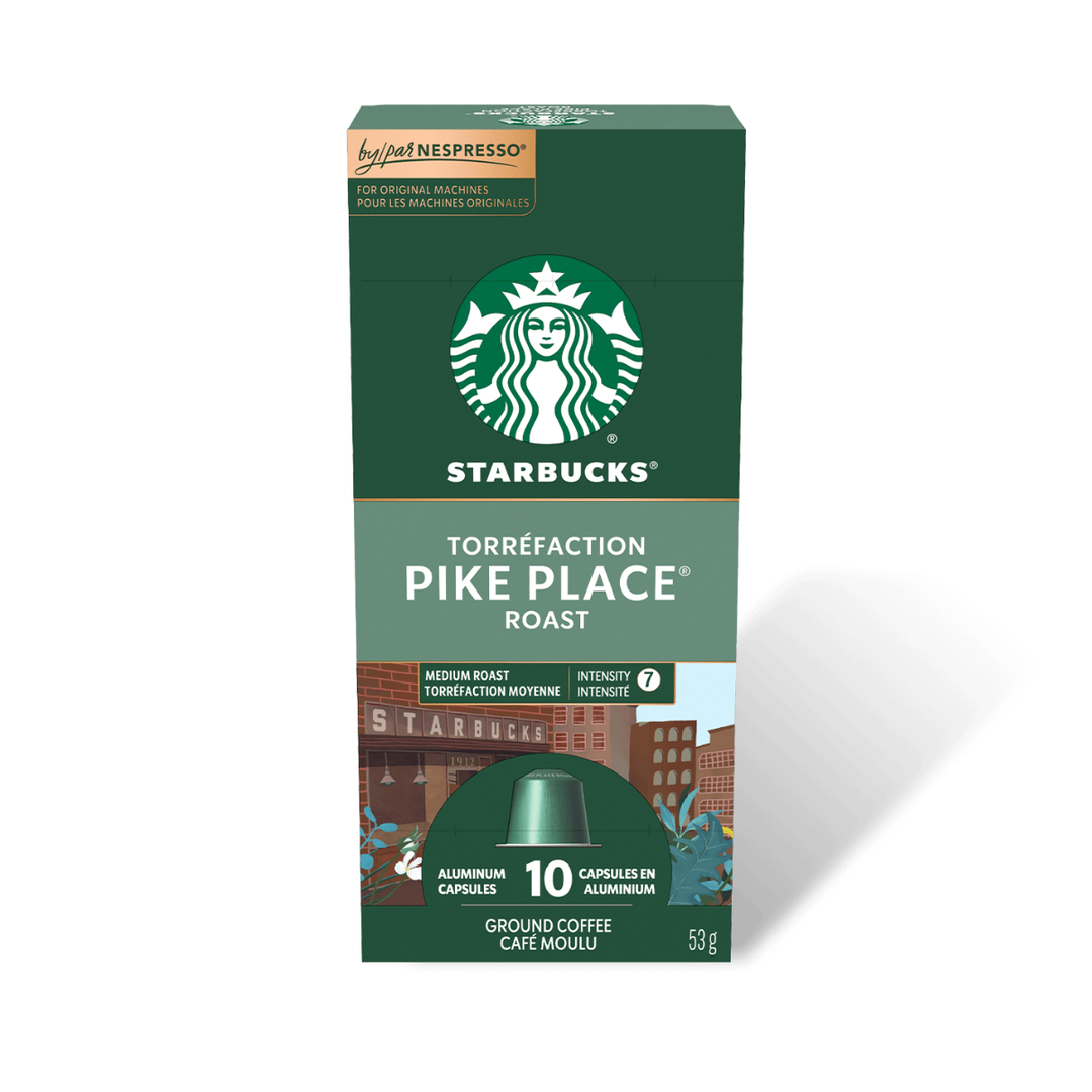 Starbucks Pike Place Nespresso® OriginalLine Compatible Capsules, 10 Pack