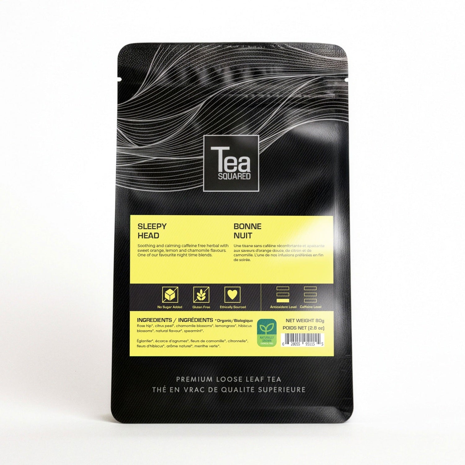 Tea Squared Loose Leaf Sleepy Head Herbal Tea, 80g