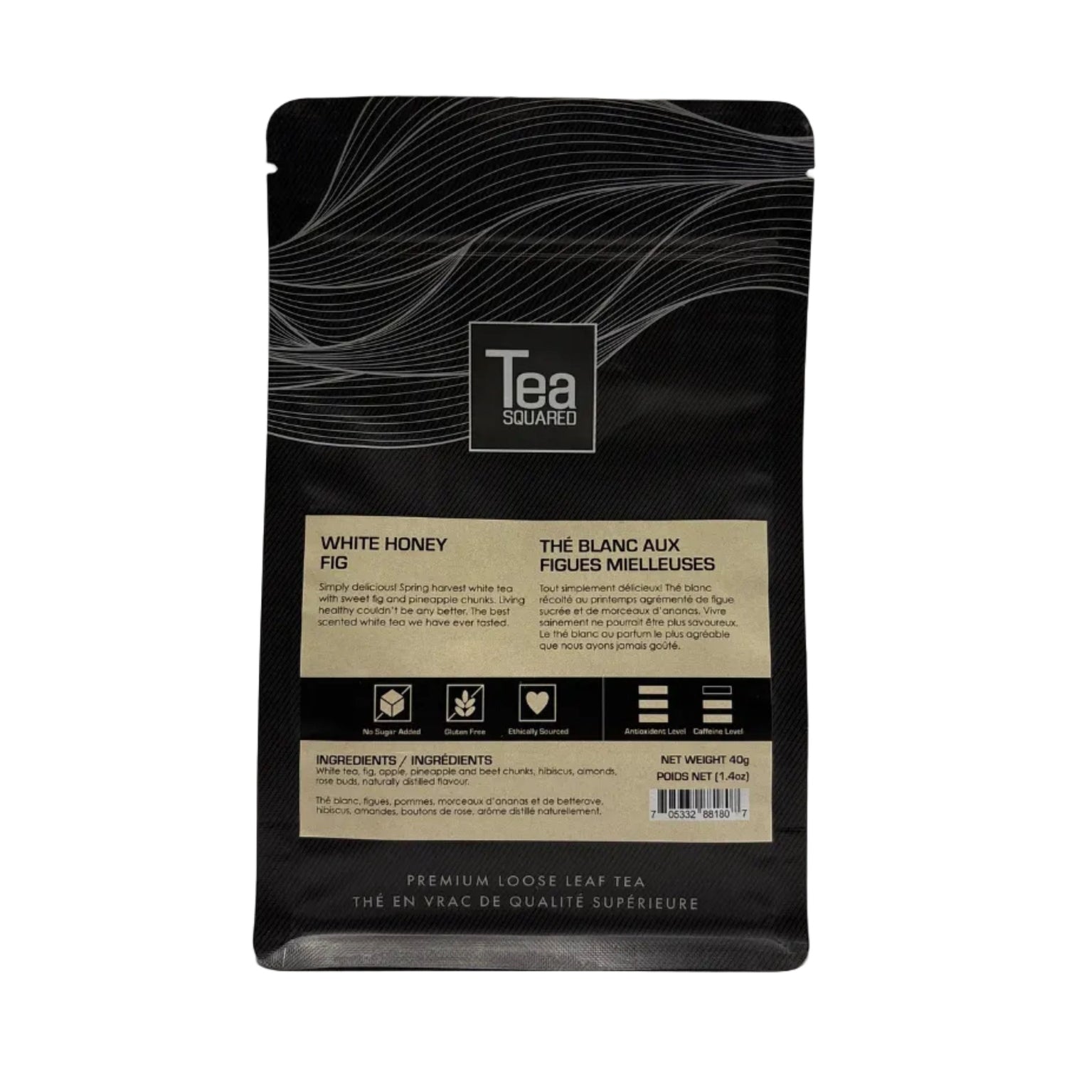 Tea Squared Loose Leaf White Honey Fig Tea, 40g