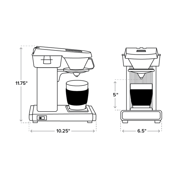 Technivorm Moccamaster Cup-One Coffee Maker, Off White #69211