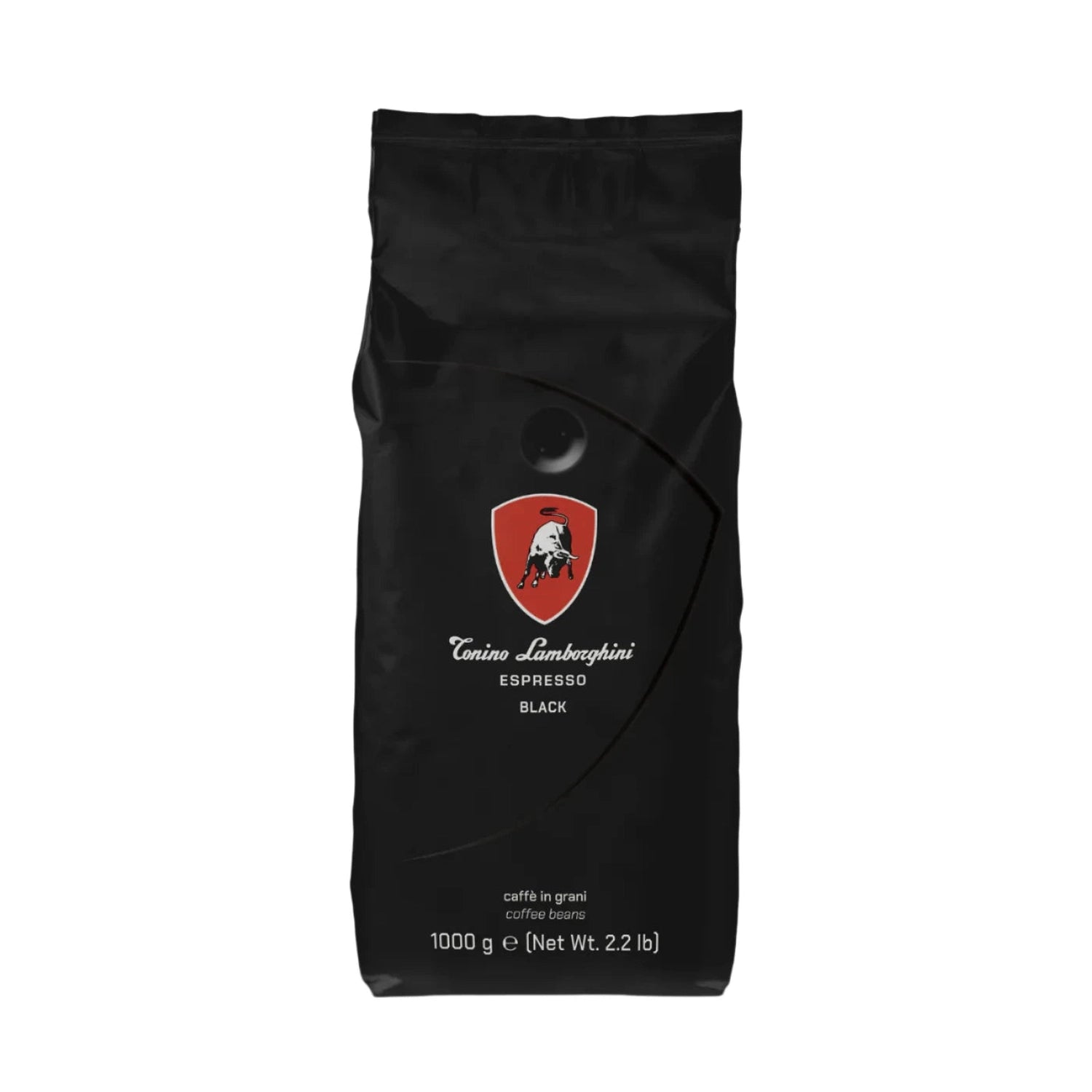 Tonino Lamborghini Black Medium Roast Whole Bean Espresso, 1 kg