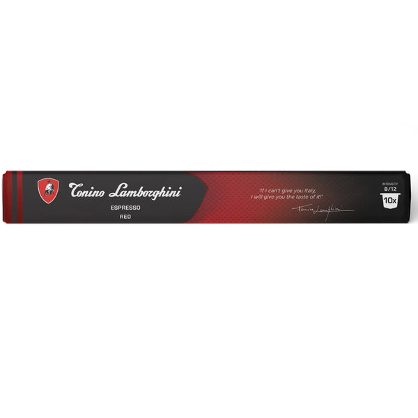 Tonino Lamborghini Red Blend Dark Roast Nespresso® Compatible Capsules, 10 Pack