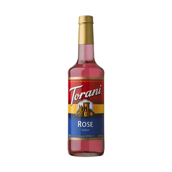 Torani Rose Syrup 750ml Glass Bottle