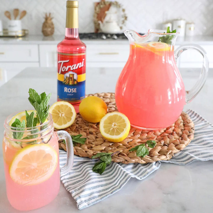 Torani Rose Syrup 750ml Glass Bottle