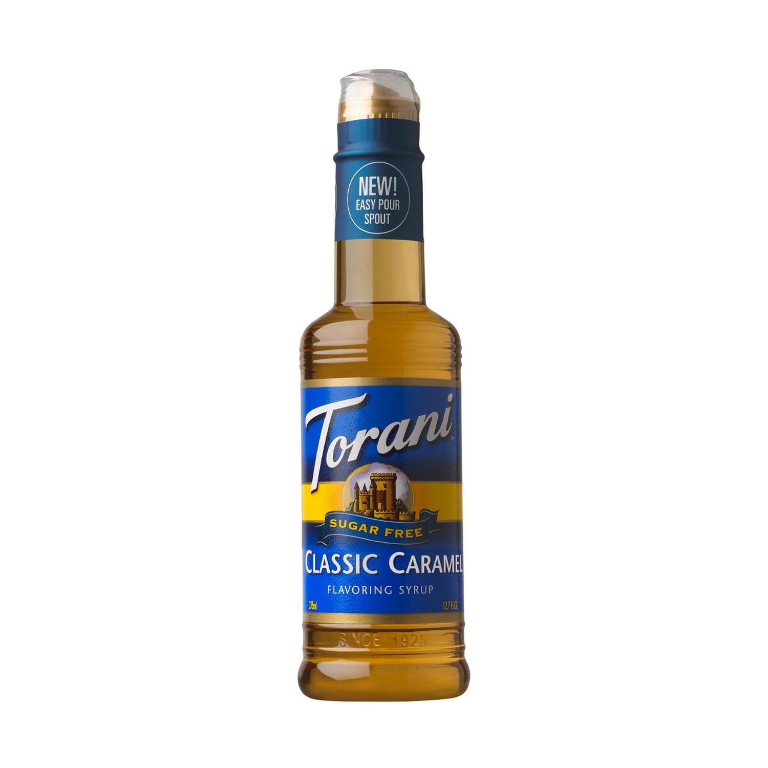 Torani Sugar Free Caramel Syrup 375ml Plastic Bottle