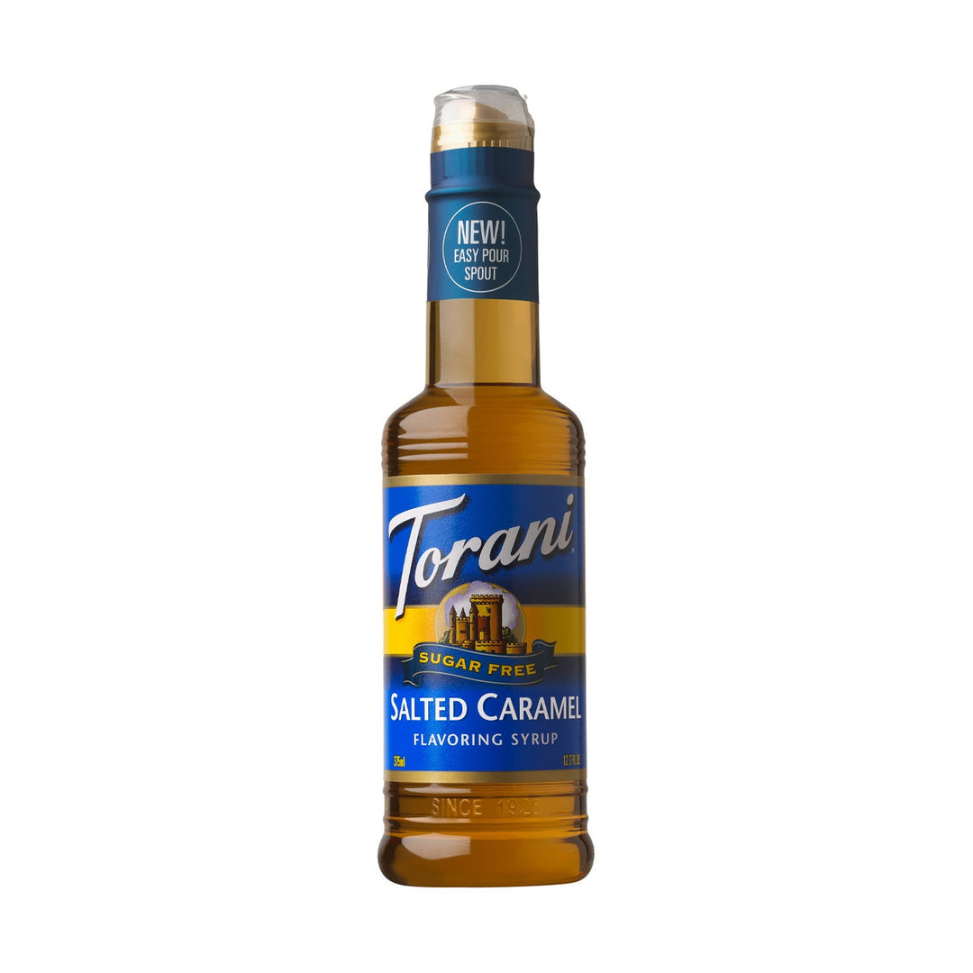 Torani Sugar Free Salted Caramel Syrup 375ml Plastic Bottle