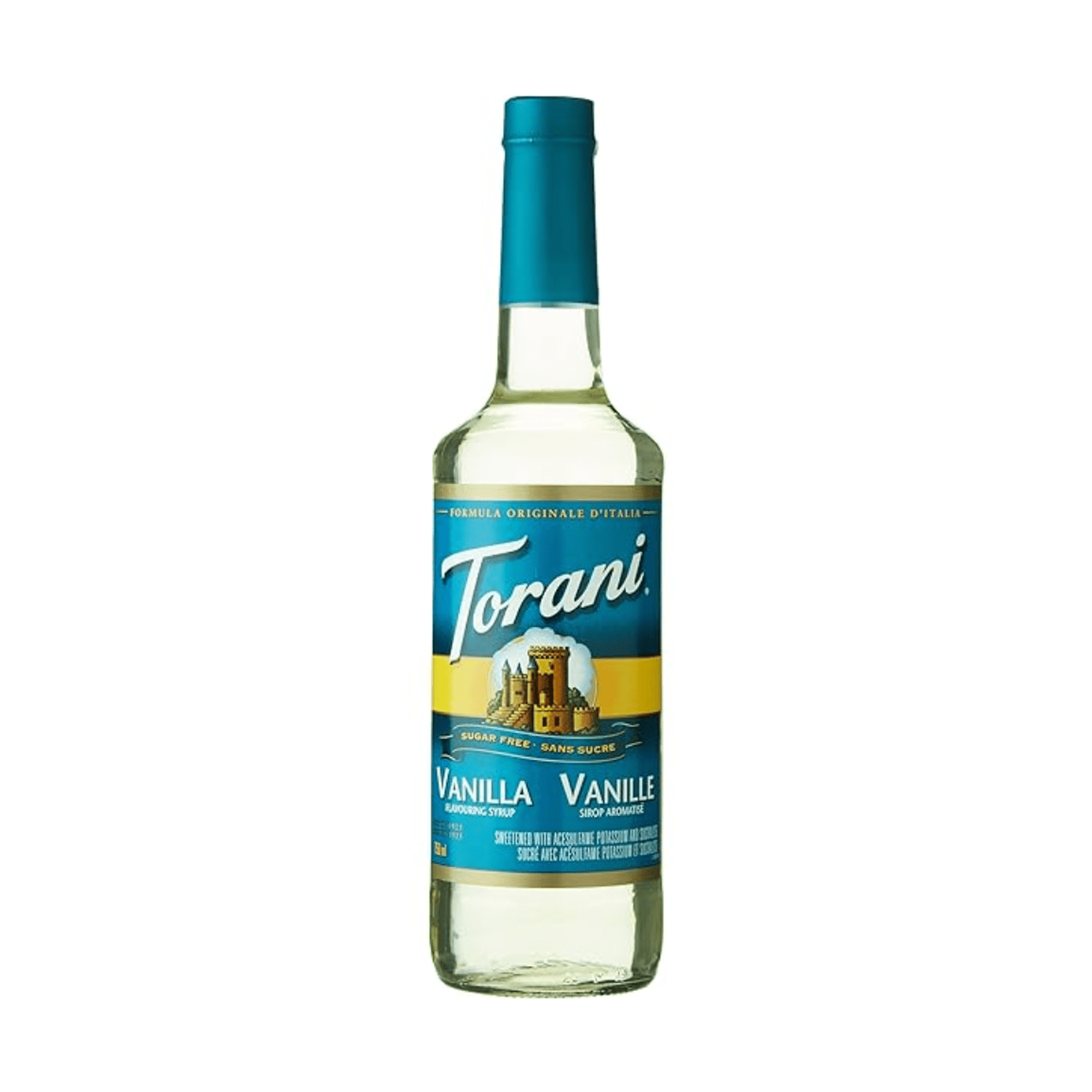Torani Sugar Free Vanilla Syrup, 750ml Plastic Bottle